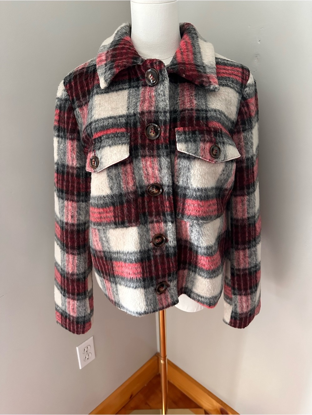 NWT Cyrus Plaid Jacket